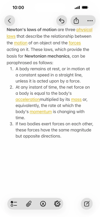 Press the Apple Intelligence icon. Press the Apple Intelligence icon.