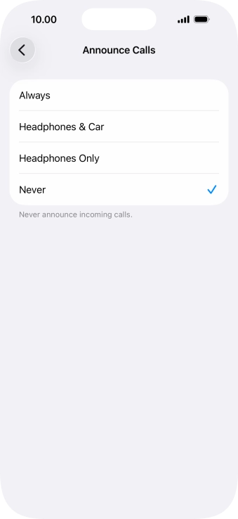 Press Always to turn on the function when silent mode is turned off.