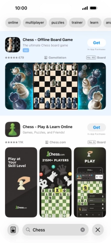 Press the required app.