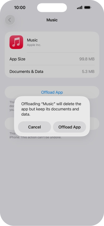 Press Offload App.