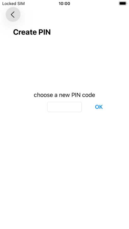 Key in a new four-digit PIN and press OK.