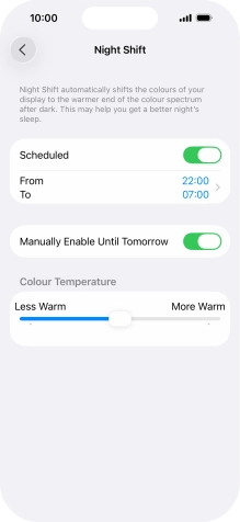 Press and drag the indicator below Press and drag the indicator below