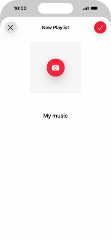 Press the confirm icon.