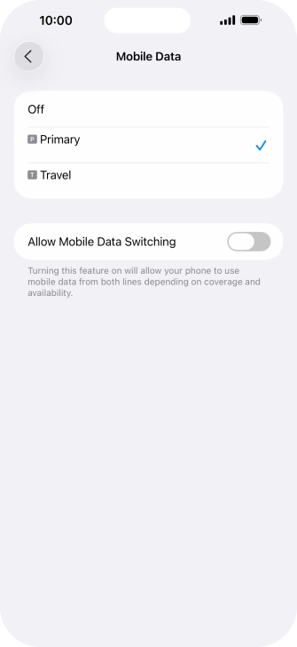 Press the required price plan. Press the required price plan.
