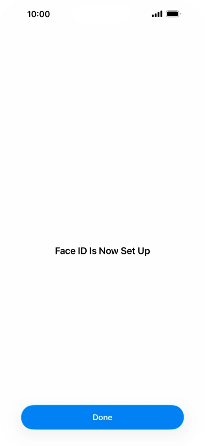 Press Done. If you haven't previously selected a phone lock code, key in a code of your own choice twice.