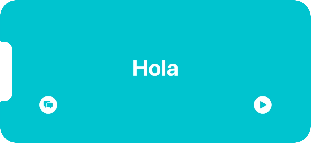 Press the split view icon to go back to display of both languages.