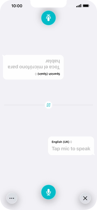 Press the end icon to end two-way view. Press the end icon to end two-way view.