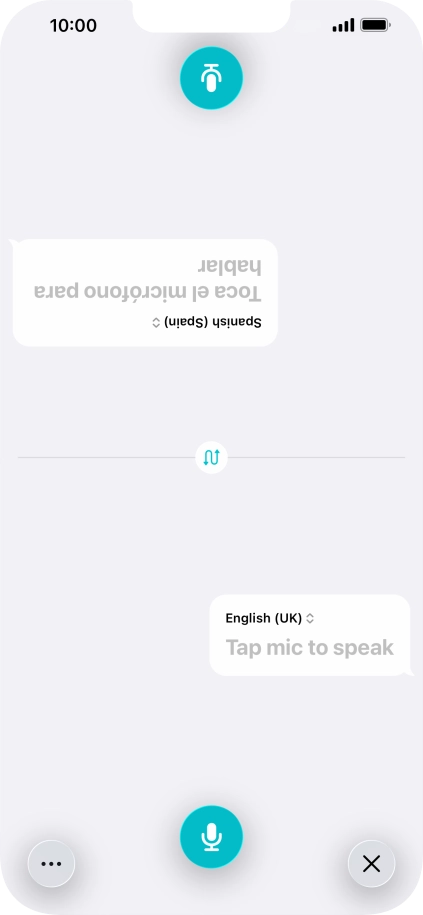 Press the end icon to end two-way view. Press the end icon to end two-way view.