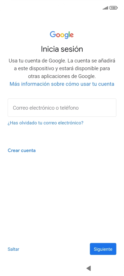Pulsa Siguiente.