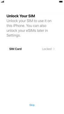 Press SIM Card. Press SIM Card.