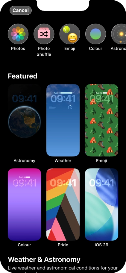 Press the required category and follow the instructions on the screen to select the required background image. Press the required category and follow the instructions on the screen to select the required background image.