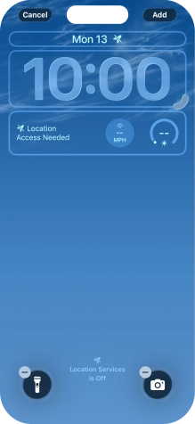 To customise the way the lock screen date is displayed, press the date widget and follow the instructions on the screen to select the required widget display mode. To customise the way the lock screen date is displayed, press the date widget and follow the instructions on the screen to select the required widget display mode.