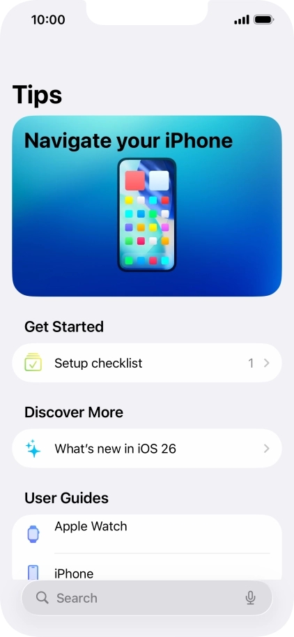 Slide your finger upwards starting from the bottom of the screen to return to the home screen.