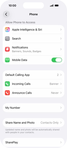 Press Announce Calls.