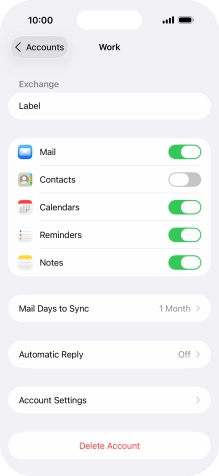 Press Account Settings.