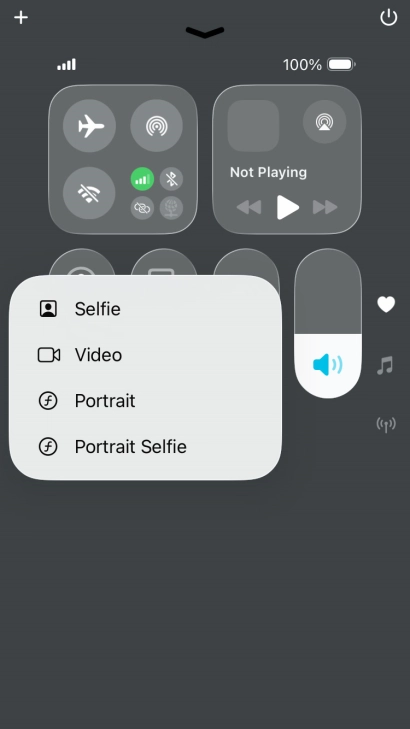 Press and hold the required function to see more actions. Press and hold the required function to see more actions.