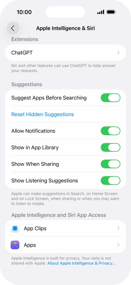 Press the required app. Press the required app.