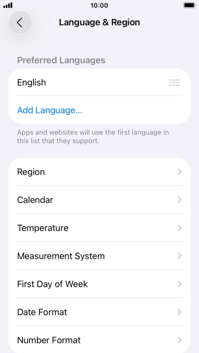 Press Add Language.... Press Add Language....