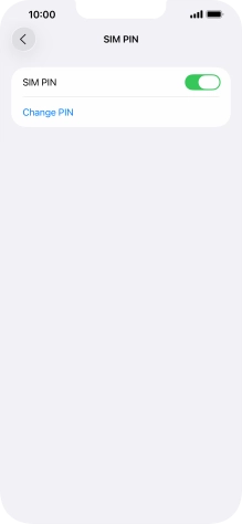 Press Change PIN. Press Change PIN.