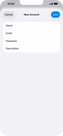 Press Description and key in the required name.