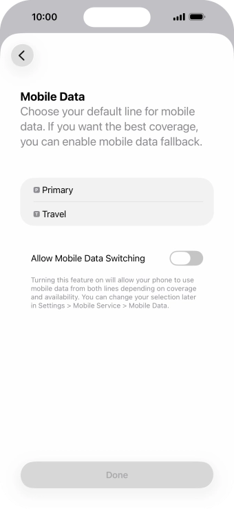 Press the required price plan.