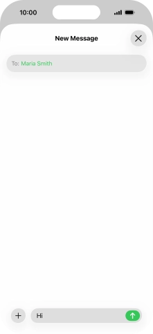 Press the send icon.