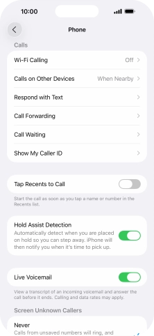 Press Wi-Fi Calling.