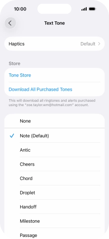 Press the required message tones to hear them.
