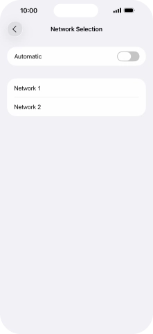 If you turn off the function, press the required network. If you turn off the function, press the required network.