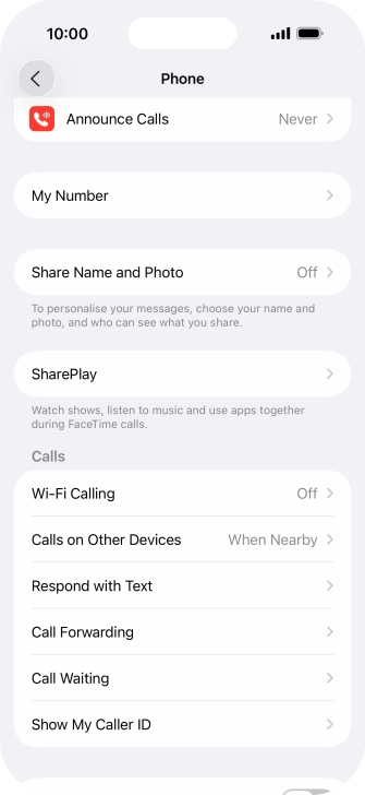Press Wi-Fi Calling. Press Wi-Fi Calling.