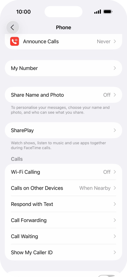 Press Wi-Fi Calling. Press Wi-Fi Calling.