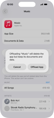 Press Offload App.