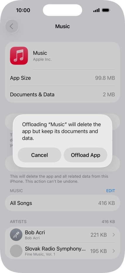 Press Offload App.