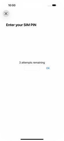 If your SIM is locked, key in your PIN and press OK.