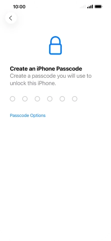 Press Passcode Options. Press Passcode Options.
