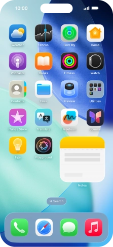 If you're using a Widget Stack: slide up or down on the stack to select the required widget. If you're using a Widget Stack: slide up or down on the stack to select the required widget.