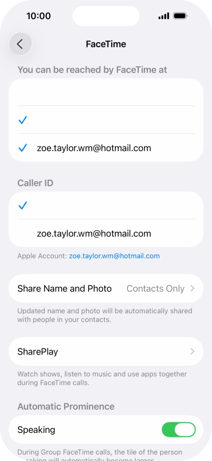 Press the required setting below Press the required setting below
