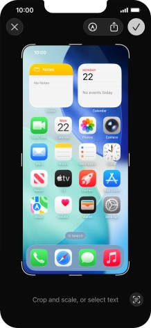 Follow the instructions on the screen to edit and save your screenshot.