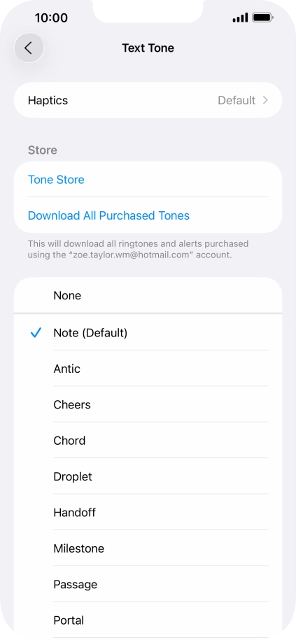 Press the required message tones to hear them.