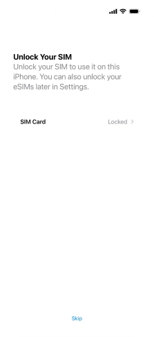 Press SIM Card. Press SIM Card.