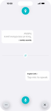 Press the end icon to end two-way view.
