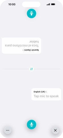 Press the end icon to end two-way view.