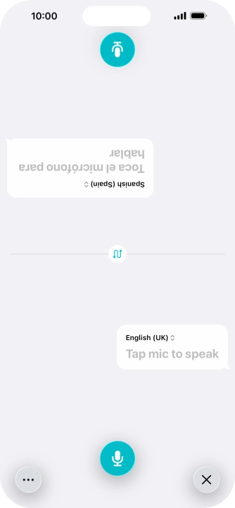 Press the end icon to end two-way view.