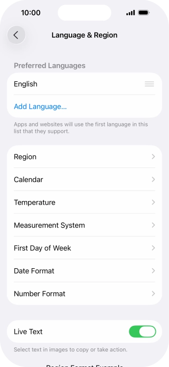Press Add Language....