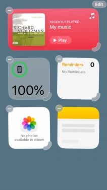 Press the Home key. Press the Home key.
