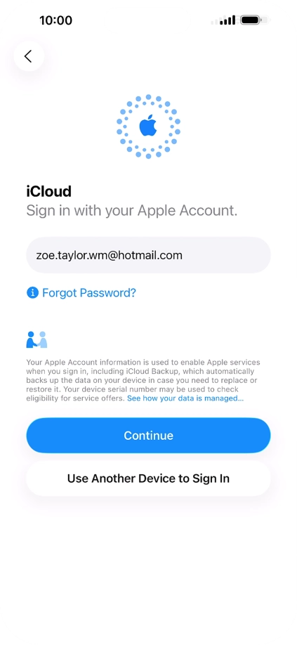 Press Continue. Press Continue.