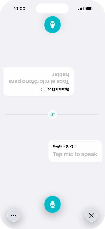 Press the end icon to end two-way view.