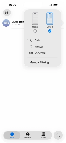 Press Voicemail and follow the instructions on the screen to set the voicemail PIN and greeting.