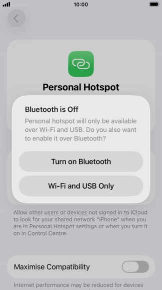 If Wi-Fi is turned on, press Wi-Fi and USB Only. If Wi-Fi is turned on, press Wi-Fi and USB Only.