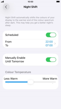 Press and drag the indicator below Press and drag the indicator below